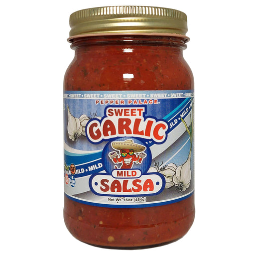 Garlic Sweet Salsa Mild in a jar