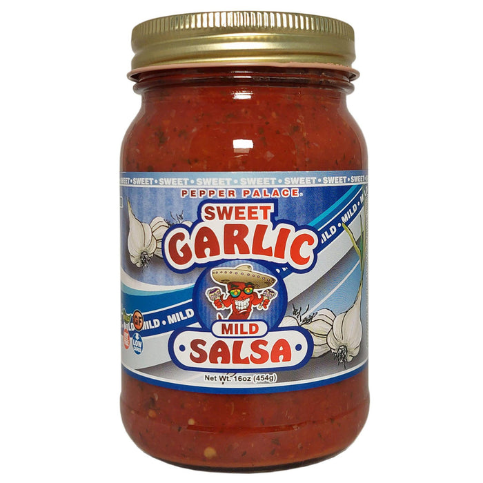 Garlic Sweet Salsa Mild in a jar