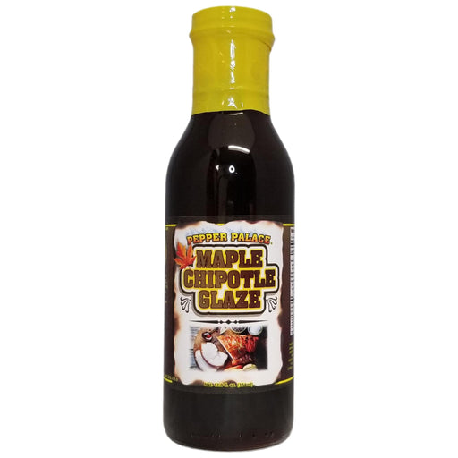 Pepper Palace Maple Chipotle Glaze in a bottle