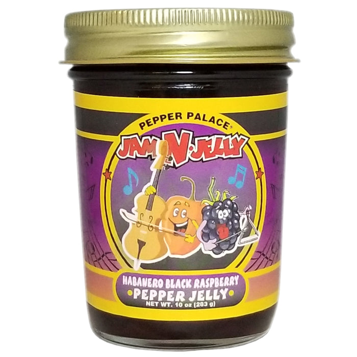 Pepper Palace Jam and Jelly Black Raspberry in a bottle