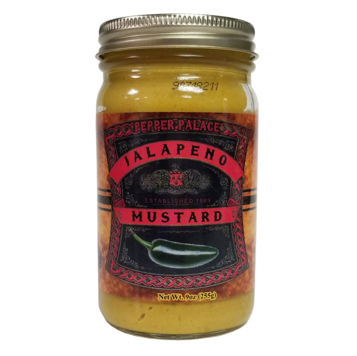 Pepper Palace Jalapeno Mustard in a jar