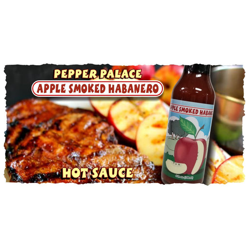 Apple Smoked Habanero Hot Sauce on Pork and apples