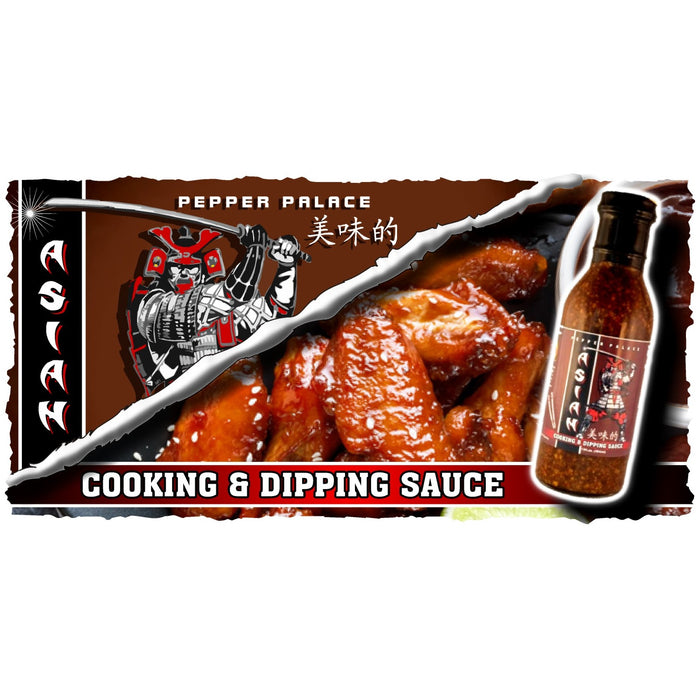 Asian Cooking and Dipping Sauce on Wings with Samurai 