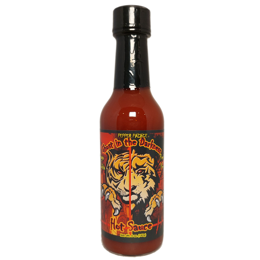 Pepper Palace Ghost in the Darkness Hot Sauce in a bottle