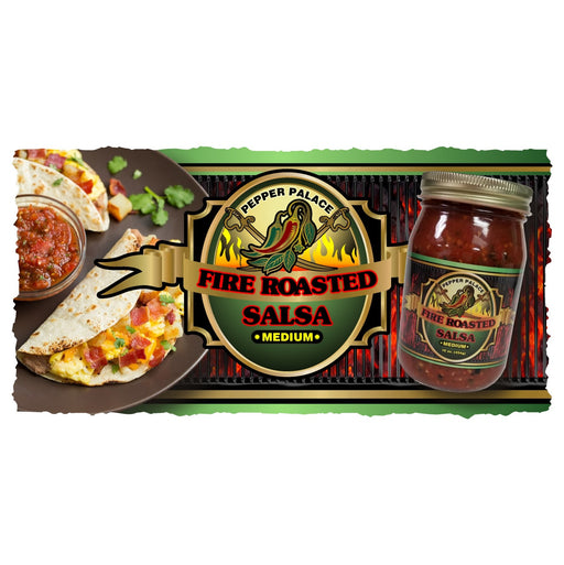 Fire Roasted Salsa with Breakfast Tacos