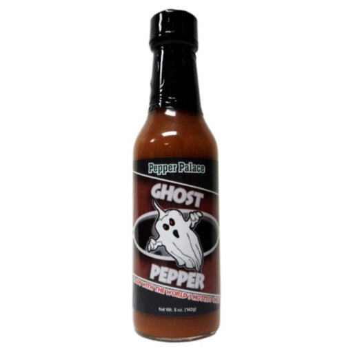 Pepper Palace Ghost Pepper Hot Sauce in a bottle