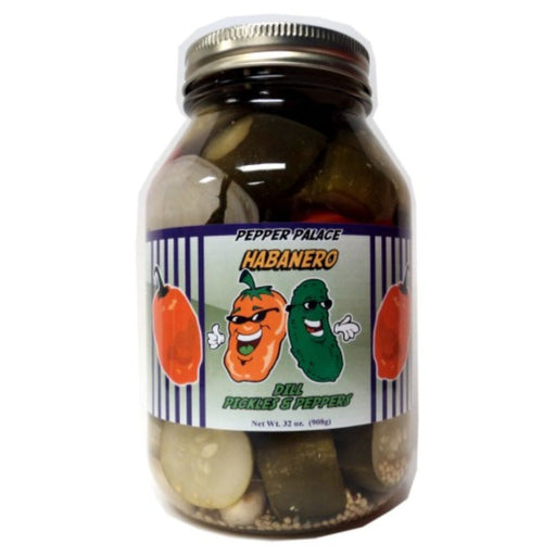 Pepper Palace Habanero Chunk Pickles in a jar