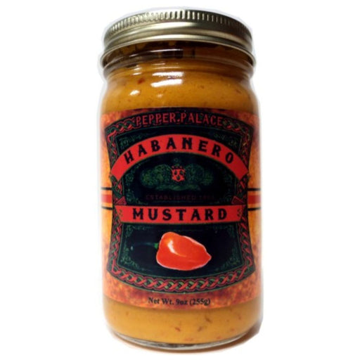 Pepper Palace Habanero Mustard in a jar
