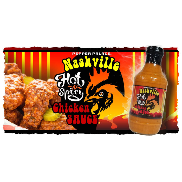 Nashville Hot and Spicy Chicken Sauce on fried chicken tenders