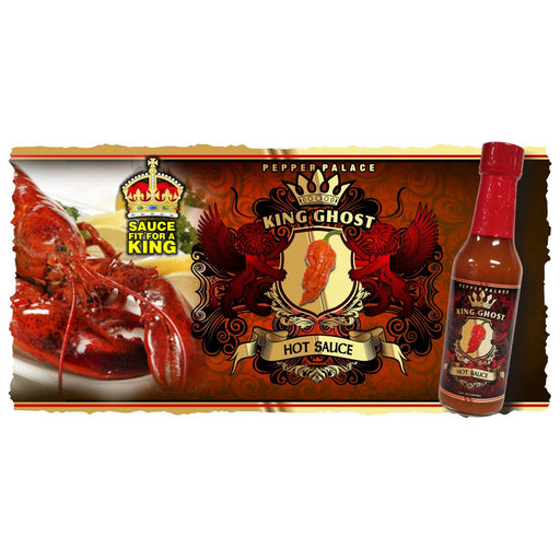 King Ghost Hot Sauce with lobster