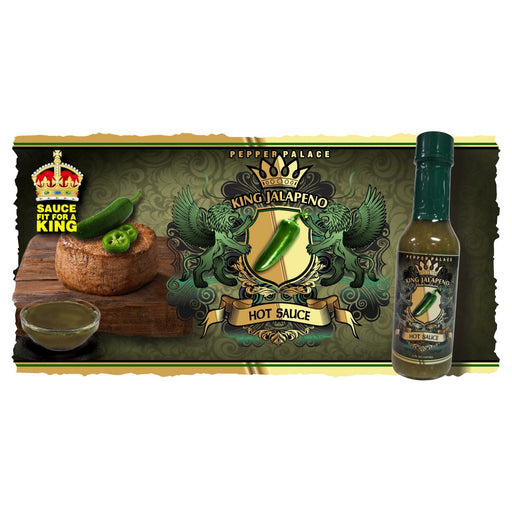 King Jalapeno Hot Sauce with Fresh and sliced jalapenos