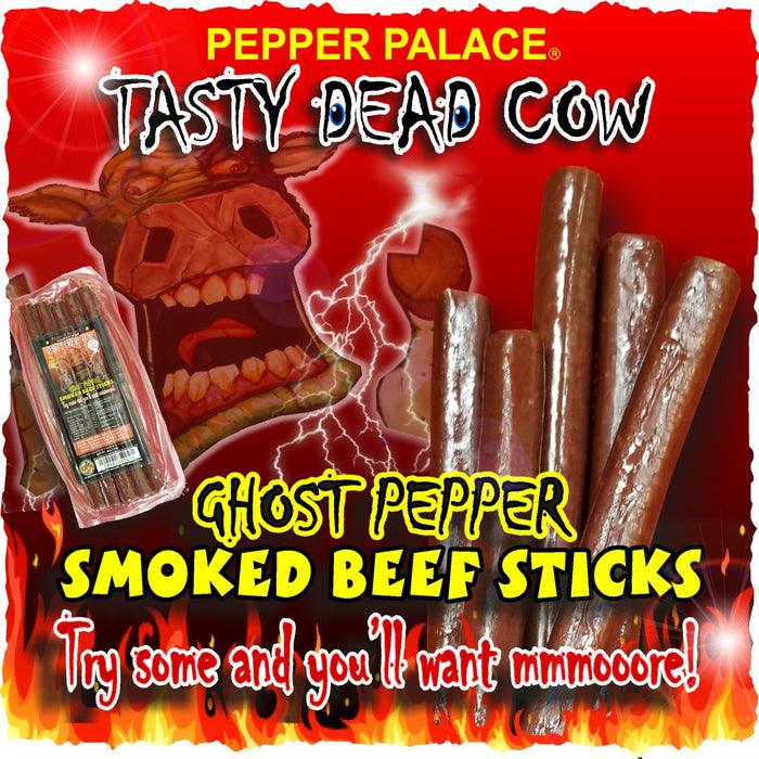 Tasty Dead Cow Ghost Pepper Beef Sticks
