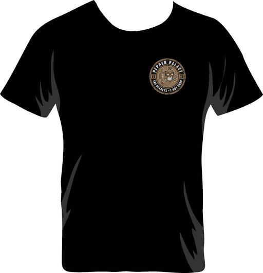 Black Shirt with Pepper Palace Logo