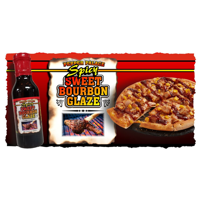 Spicy Bourbon Glaze on a BBQ Chicken Pizza