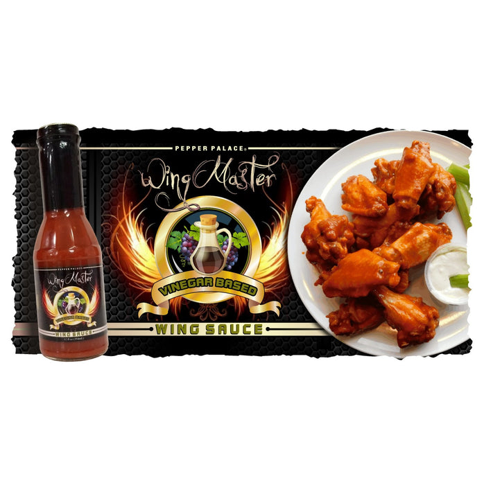 Wing Master Vinegar on chicken wings